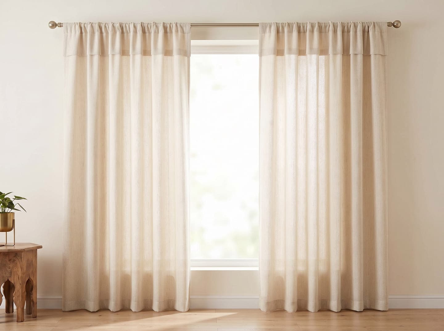 Channel Header · 6-Inch Fold curtain example