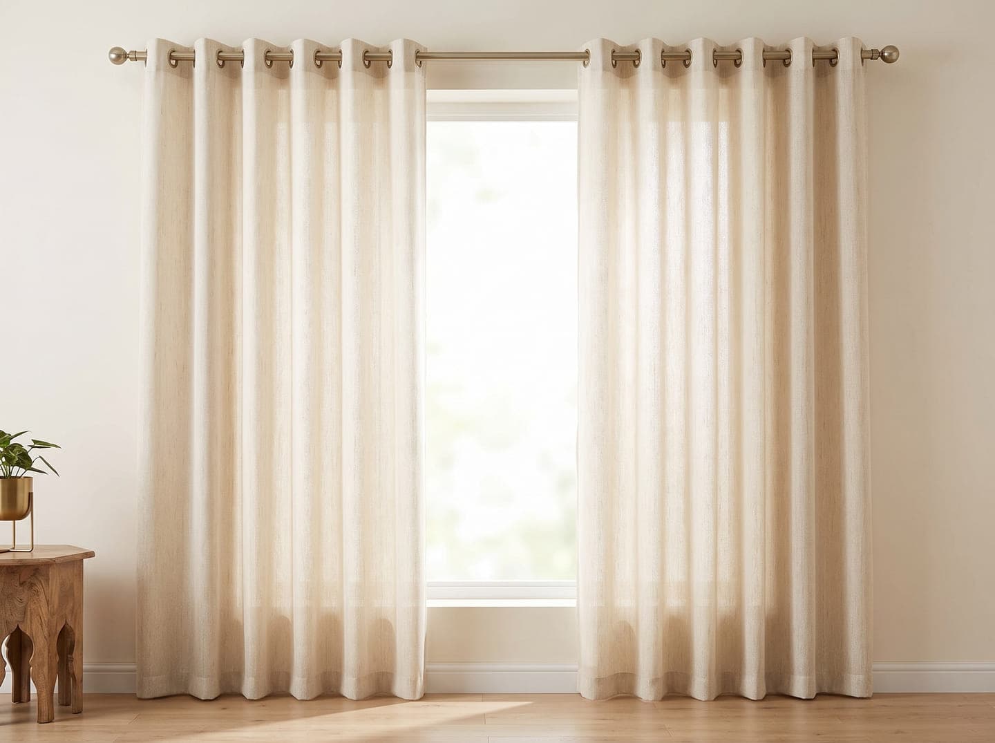 Eyelet Header curtain example